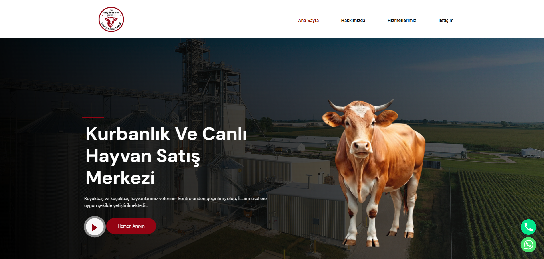 Küçüktekin Et web sitesi önizlemesi